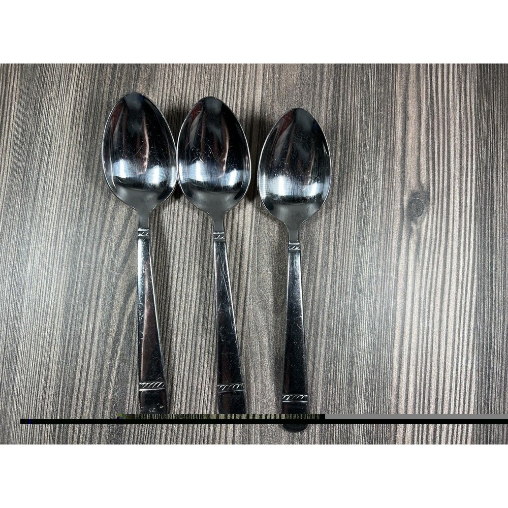 Reed & Barton WATCH HILL Stainless Rope Glossy QVC Silverware Teaspoon 6 1/2"